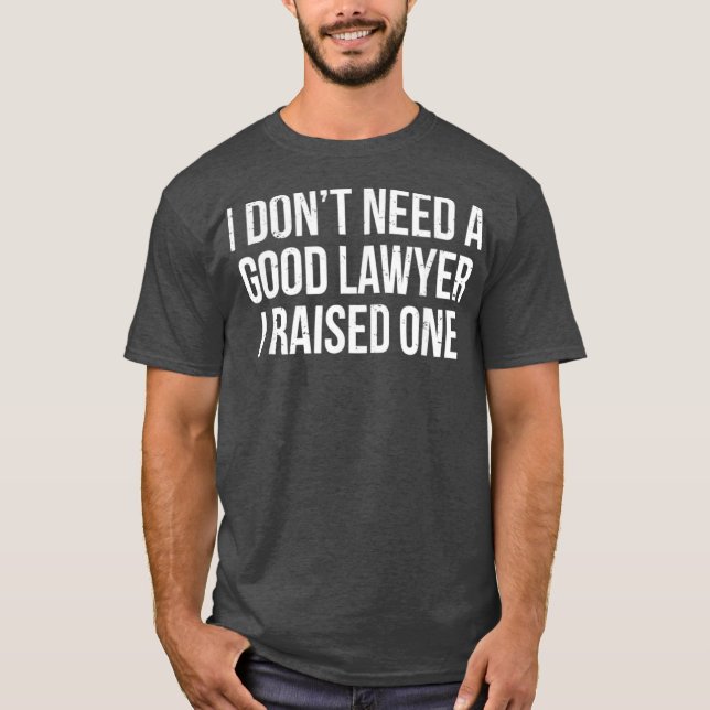Camiseta Advogados Pai Pai Mãe Engraçado Faculdade de Direi (Frente)