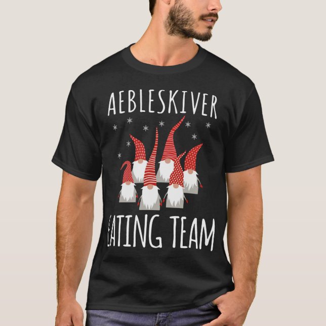 Camiseta Aebleskiver Equipe comedora Gnomos Funny Aebleskiv (Frente)