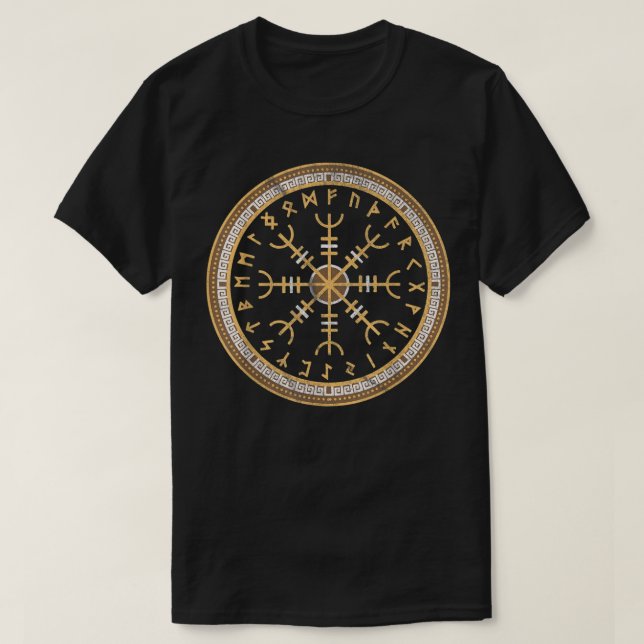 Camiseta Ægishjálmur Elmo do Terror (Frente do Design)