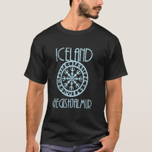 Camiseta Aegishjalmur Islândia Viking Símbolos Helm Helm