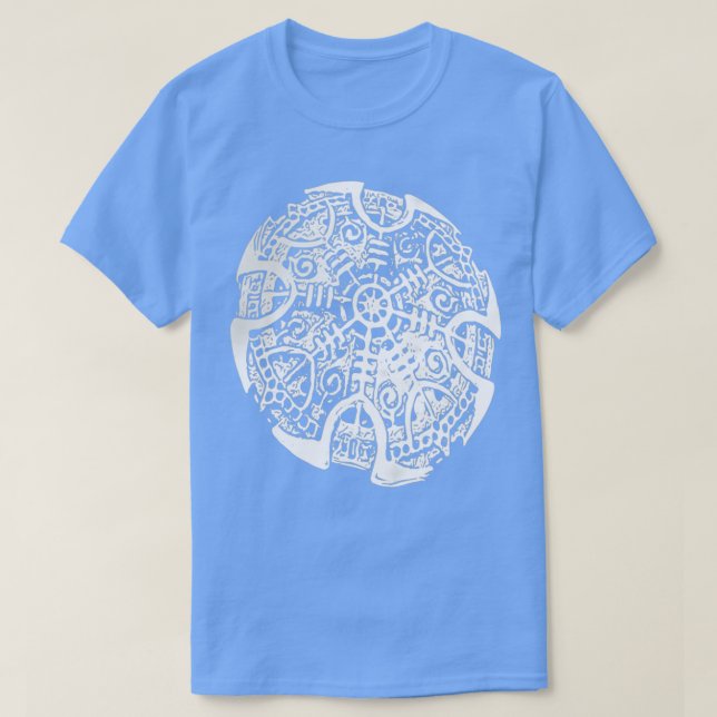 Camiseta Aegishjalmur White (Frente do Design)