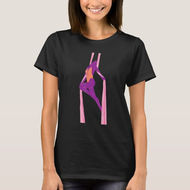 Camiseta Aerial Silk Yoga   Aerialist Yogi Dance Acrobatics (Frente)