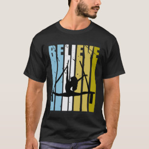 Camiseta Aerialista Acredite Silhueta Ama Praticar Ioga Aér