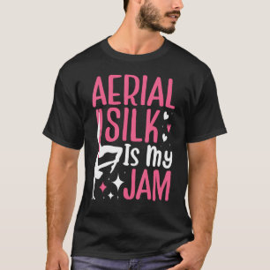 Camiseta Aerialista de Seda Aérea, estou a passar por um fi