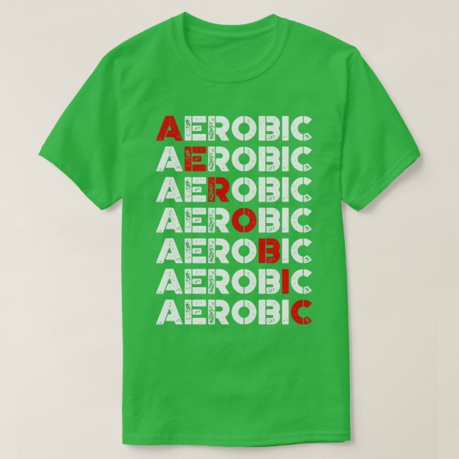 Camiseta aeróbica 15 (Frente do Design)