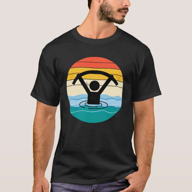 Camiseta Aeróbica Água Exercício Aquático de Malhação Aquát (Frente)