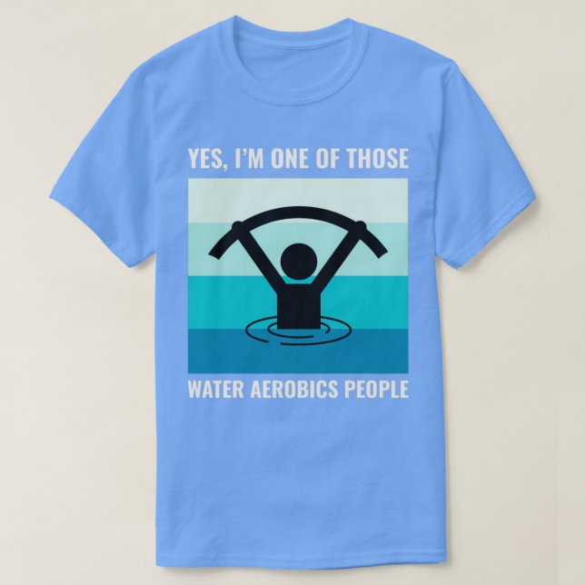 Camiseta Aeróbica Água Exercício Aquático de malhações Aquá (Frente do Design)