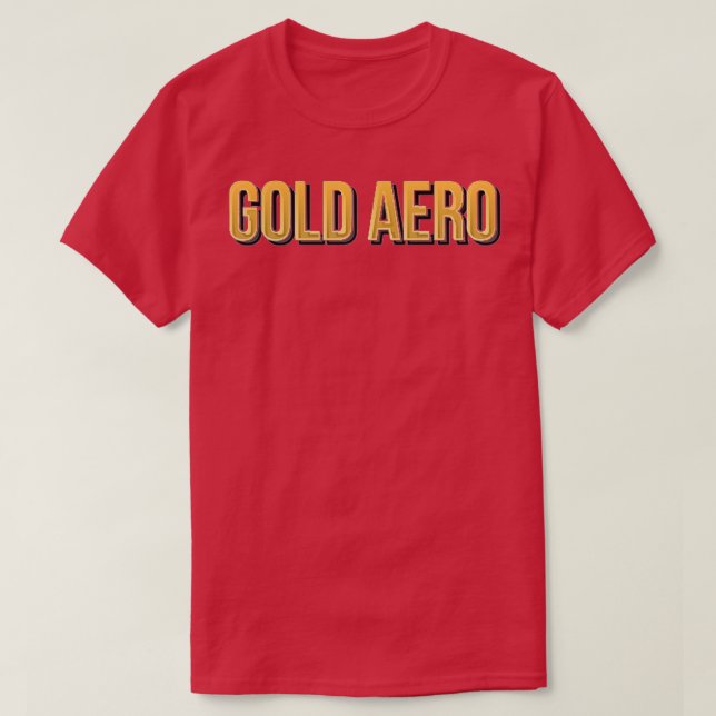 Camiseta Aeróbios Dourados (Frente do Design)
