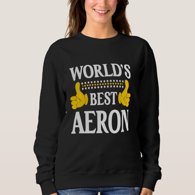 Camiseta Aeron Personal Name Nome Engraçado Nome Melhor do  (Frente)