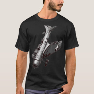 Camiseta Aeronave de avião militar WW2 American Dive Bombir