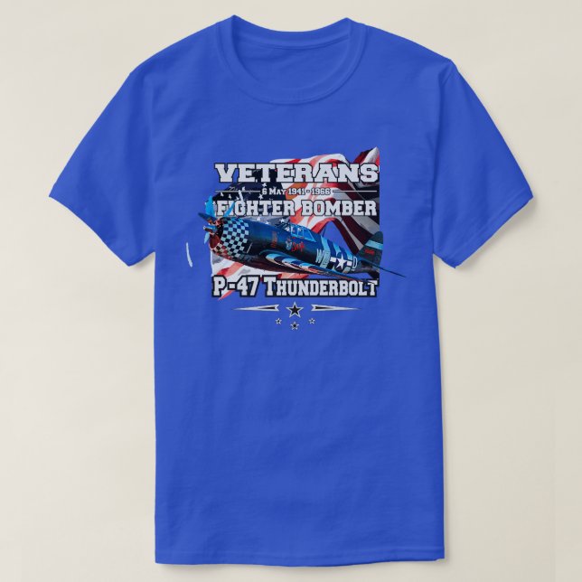 Camiseta Aeronave de combate à tromba P47 (Frente do Design)
