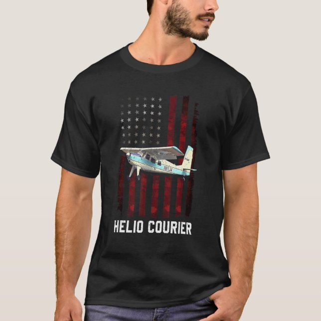 Camiseta Aeronave de Helio Courier helio (Frente)