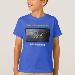 Camiseta Aeronave favorita do raio Aces P-38