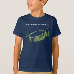 Camiseta Aeronave Osprey com espaço para nome