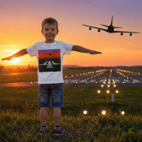Aeronave Sunset Airplane - Luzes de pista