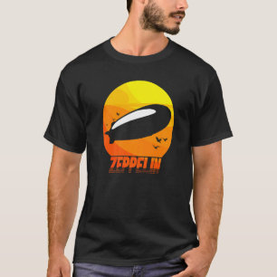 Camiseta Aeronave Tripla De Aviões De Aviões Dirigíveis Ret