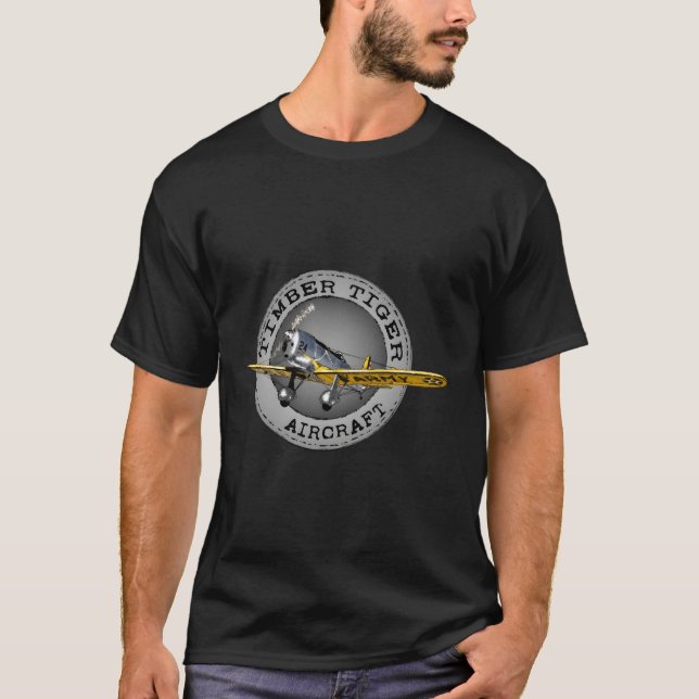 Camiseta Aeronaves de Tigre de Madeira (Frente)