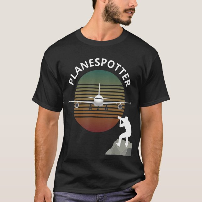 Camiseta Aeronaves-piloto de potência aérea que observam a  (Frente)