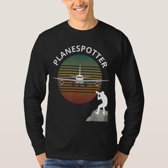 Camiseta Aeronaves-piloto de potência aérea que observam a  (Frente)