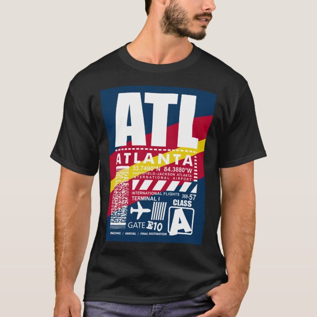 Camiseta Aeroporto ATL Atlanta (Frente)