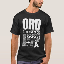Camiseta Aeroporto de Chicago ORD O'Hare