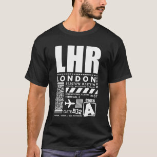 Camiseta Aeroporto de Heathrow em Londres LHR