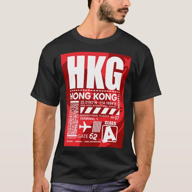 Camiseta Aeroporto de Hong Kong (Frente)