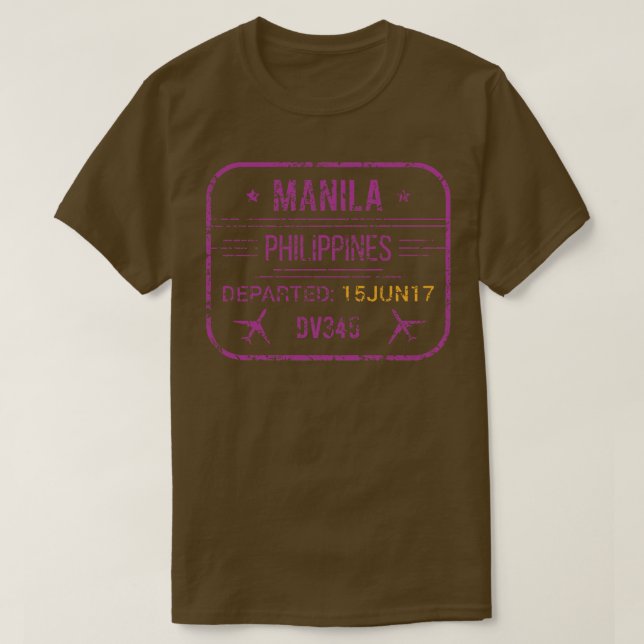 Camiseta Aeroporto de Manila (Frente do Design)