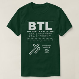 Camiseta Aeroporto Executivo de Batalha de Creek BTL T-Shir