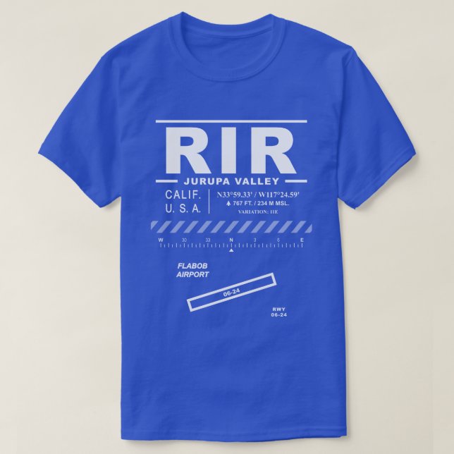 Camiseta Aeroporto Flabob RIR (Frente do Design)