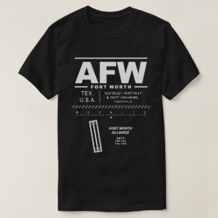 Camiseta Aeroporto Fort Worth Alliance AFW USAA
