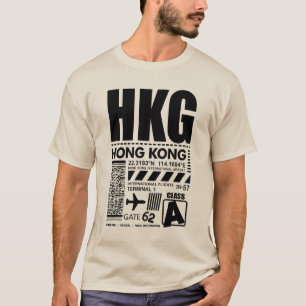 Camiseta Aeroporto Internacional de Hong Kong HKG