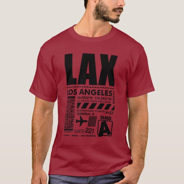 Camiseta Aeroporto Internacional de Los Angeles (Frente)