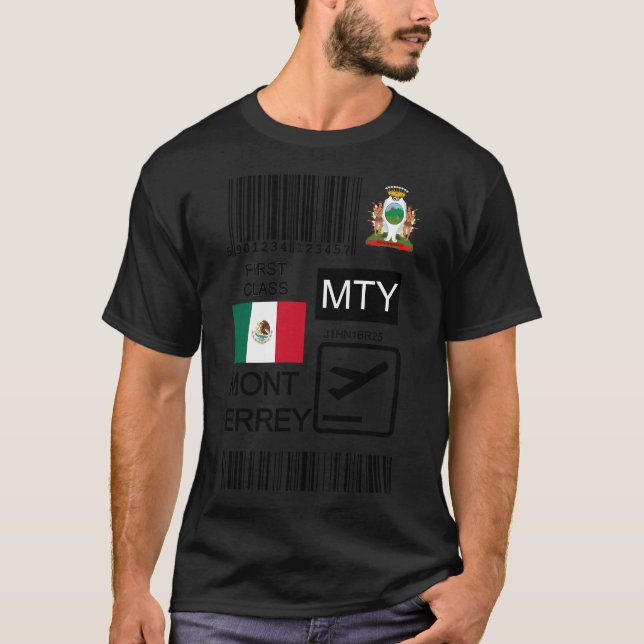 Camiseta Aeroporto Internacional de Monterrey Mariano Escob (Frente)