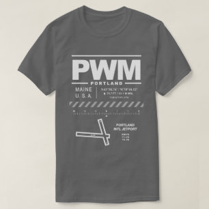Camiseta Aeroporto Internacional de Portland PWM
