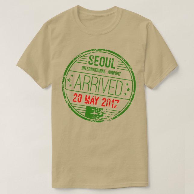 Camiseta Aeroporto Internacional de Seul (Frente do Design)