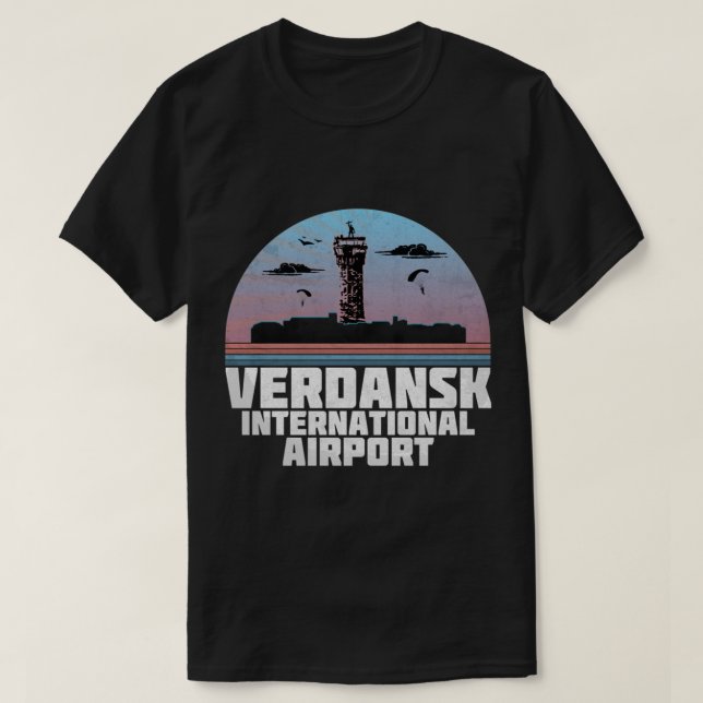Camiseta Aeroporto Internacional de Verdansk (Frente do Design)