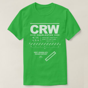 Camiseta Aeroporto Internacional Yeager da Virgínia Ocident