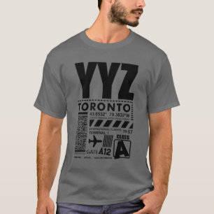 Camiseta Aeroporto Internacional YYZ Toronto Pearson
