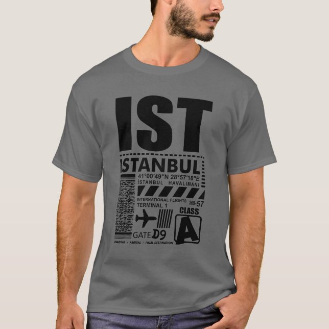 Camiseta Aeroporto IST Havalimanı Istambul (Frente)