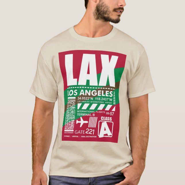 Camiseta Aeroporto LAX Los Angeles (Frente)