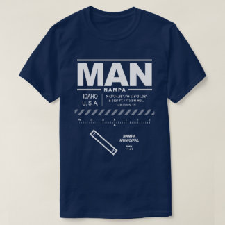 Camiseta Aeroporto Municipal de Nampa MAN