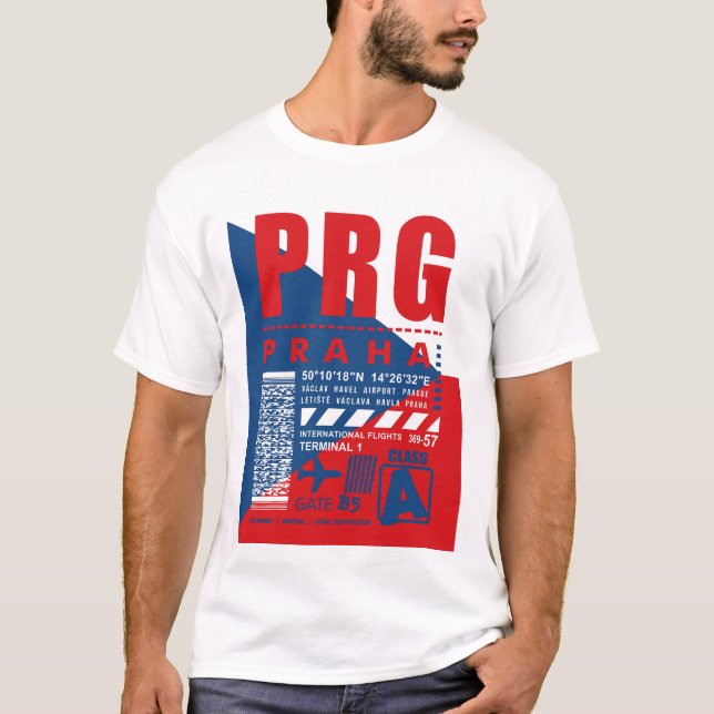 Camiseta Aeroporto PRG Praga (Frente)