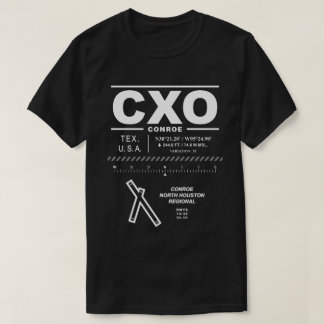 Camiseta Aeroporto Regional Conroe/North Houston CXO USAA