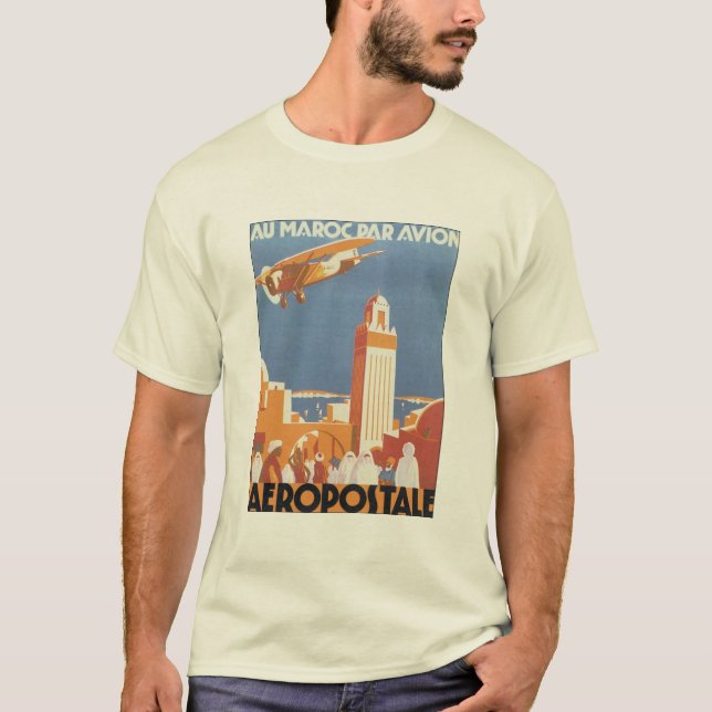 Camiseta Aeropostale Au Maroc Par Avion (Frente)