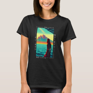 Camiseta Aest Otaku Japonês Vaporwave - Retro Synthwave, de