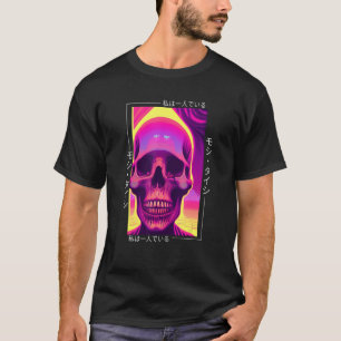 Camiseta Aest Otaku Japonês Vaporwave - Retro Synthwave, de