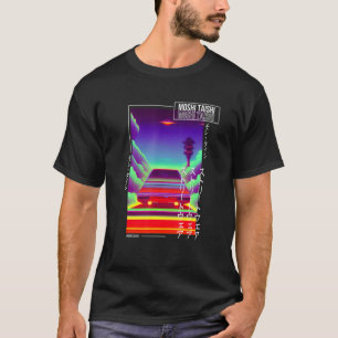Camiseta Aest Otaku Japonês Vaporwave - Retro Synthwave, de