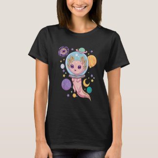 Camiseta Aestésico do Gótico Axolotl Kawaii Pastel