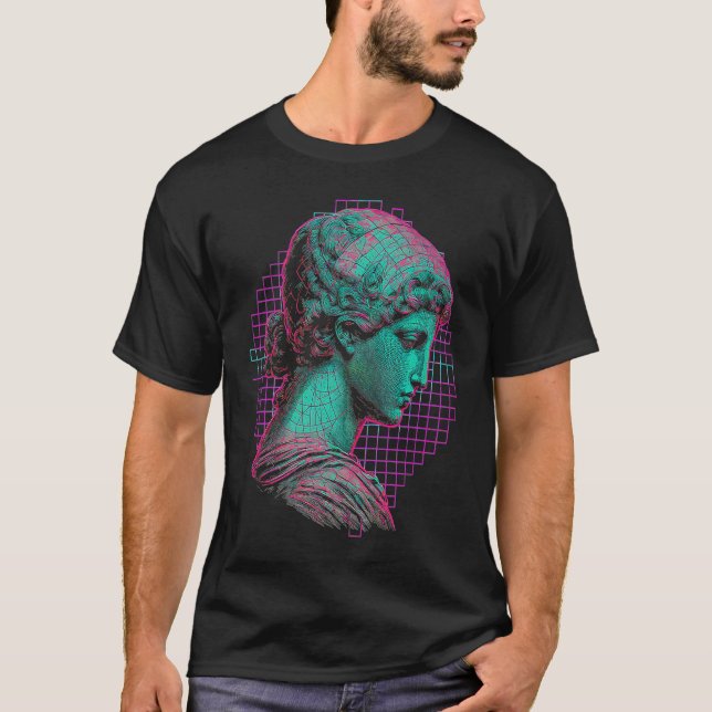 Camiseta Aestética Fibonacci Vaporwave (Frente)